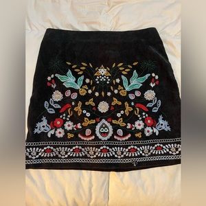 Corduroy Patterned Boho Skirt